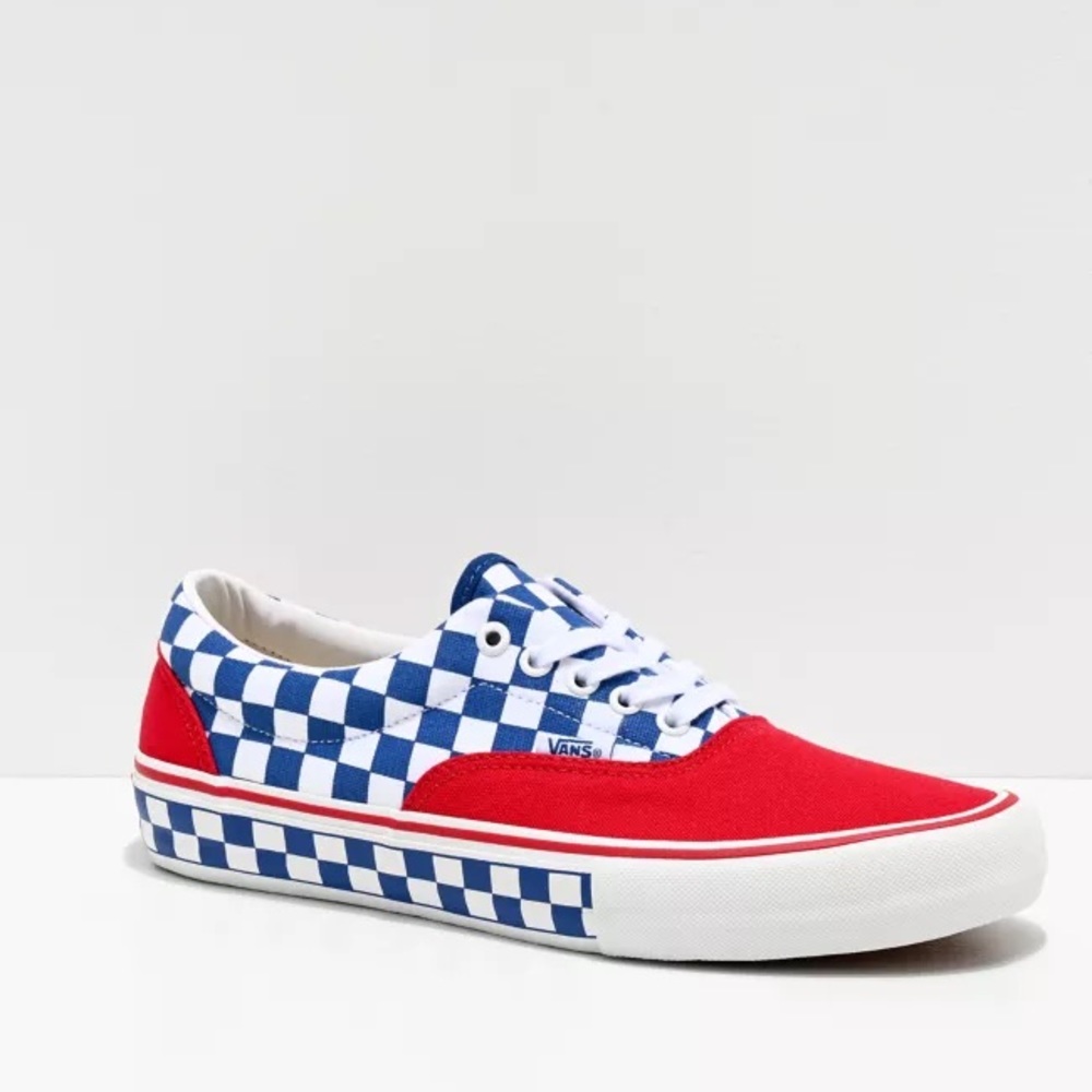 Vans Era Pro Primary Checkerboard Red Blue Yellow